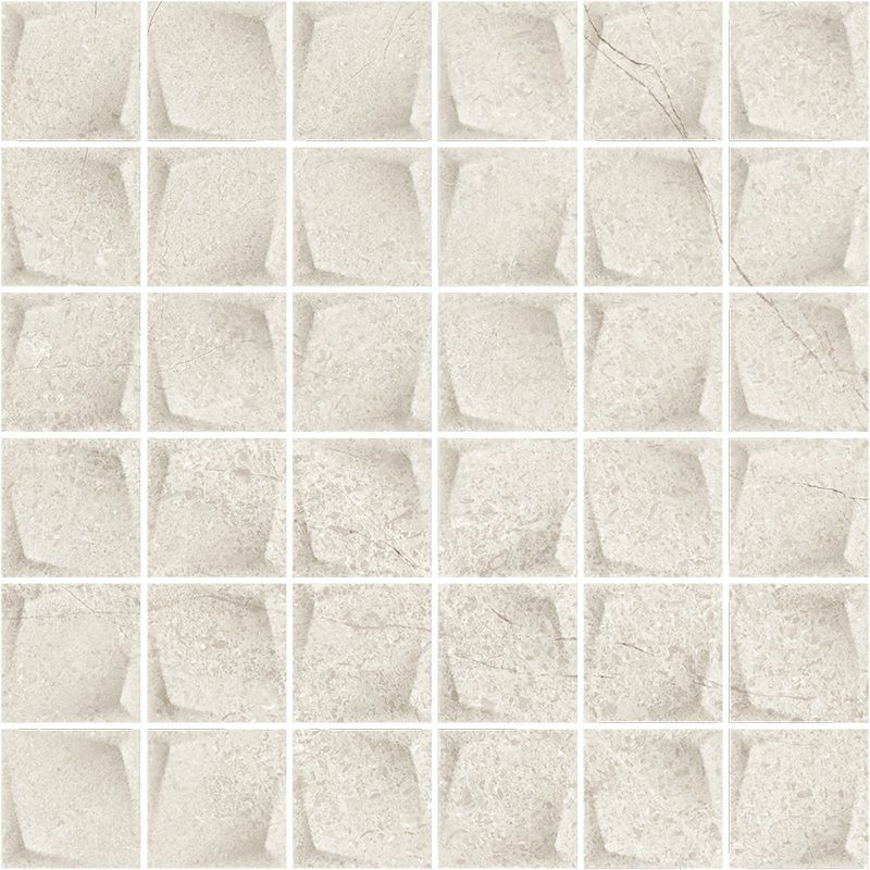 Minimal Stone Grys Mozaika Prasowana K.4.8X4.8