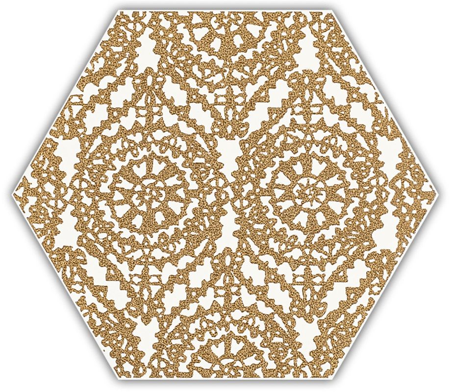 Shiny Lines Gold Heksagon Inserto A 19.8x17.1