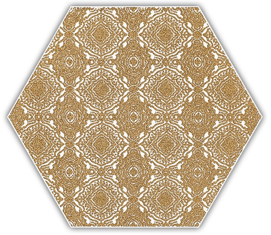 Shiny Lines Gold Heksagon Inserto E 19.8x17.1