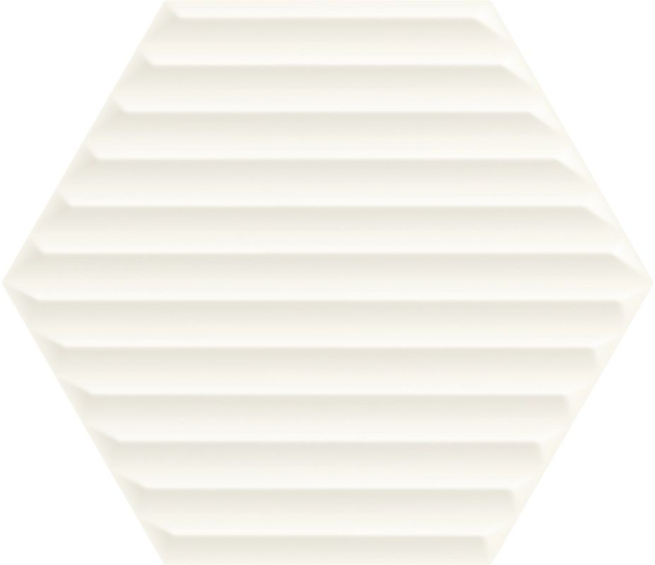 Woodskin Bianco Heksagon Struktura B Ściana 19.8x17.1